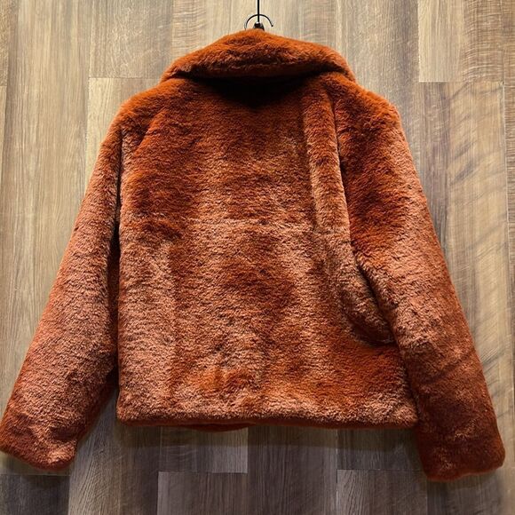 MINKPINK - ANYA FAUX FUR JACKET in Ginger - Picture 9 of 9